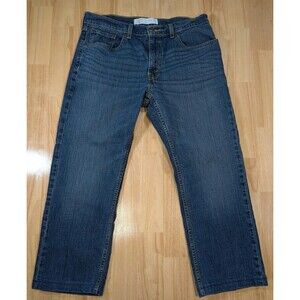 Levi Strauss Jeans Men's 34x25 Actual Blue Signature Gold
